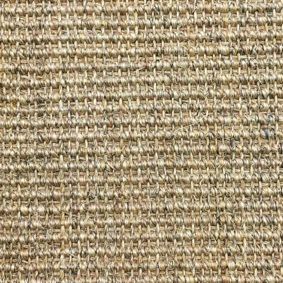 Detailed view of finely ribbed quartz sisal, highlighting the elegant natural fibre weave and sophisticated neutral texture.
