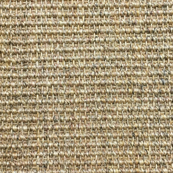 Detailed view of finely ribbed quartz sisal, highlighting the elegant natural fibre weave and sophisticated neutral texture.