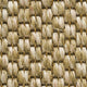 Detail of a rustic latte sisal rug with thick, woven natural fibres in a refined grid pattern, highlighting artisanal quality.