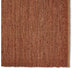 Ochre jute runner with a slightly irregular edge, showcasing natural fibre texture against a clean white background.