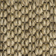 Textured sisal mat in beige and brown, woven in a rich, rustic pattern that highlights artisanal craftsmanship and natural fibres.