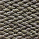 Thick, hand-braided Burnt Olive abaca rope with rich texture and artisanal detail in a sophisticated, natural weave.
