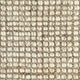 Detail of a wool and jute floor covering with a subtle grid pattern and thick, hand-crafted textured loops in soft natural tones.